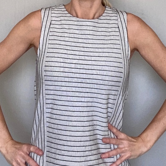 J. Crew Sleeveless Knit Striped Shell Sweater Tank - Picture 2 of 5